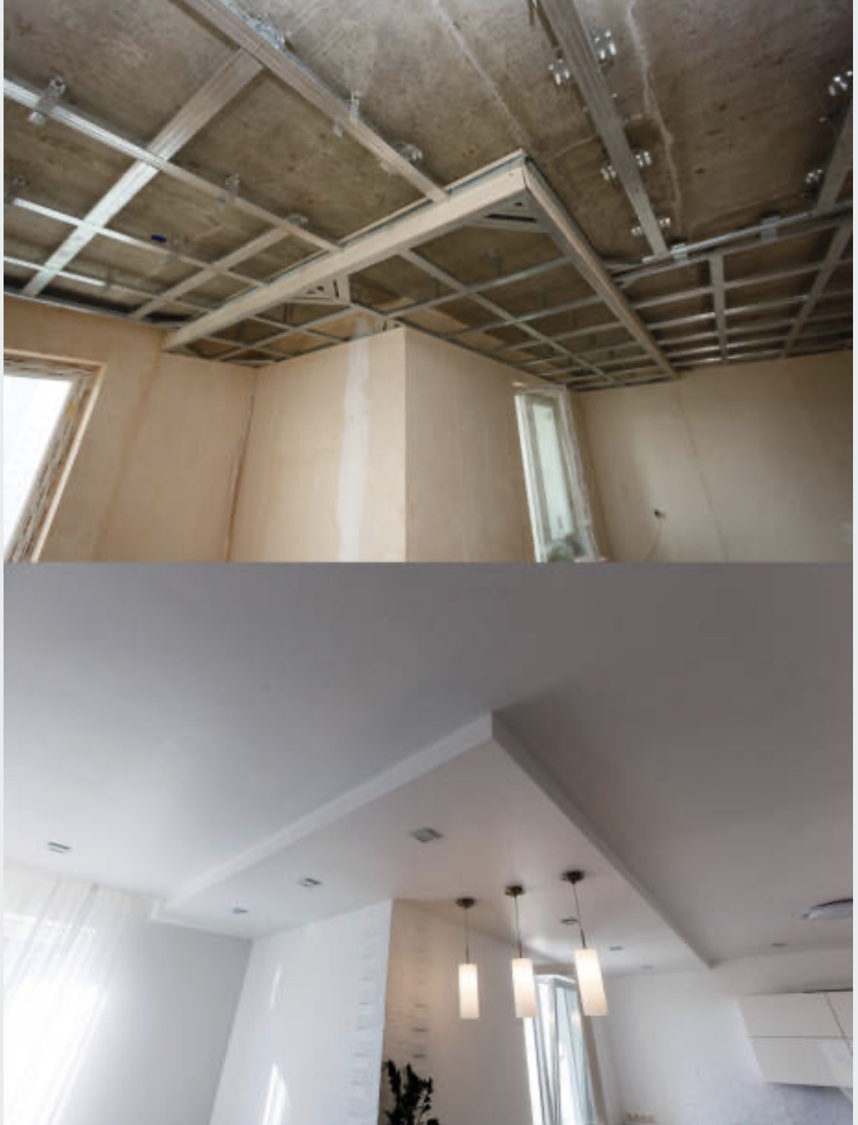 Custom Ceiling Transformation — drywall project by Aesthetic Construction