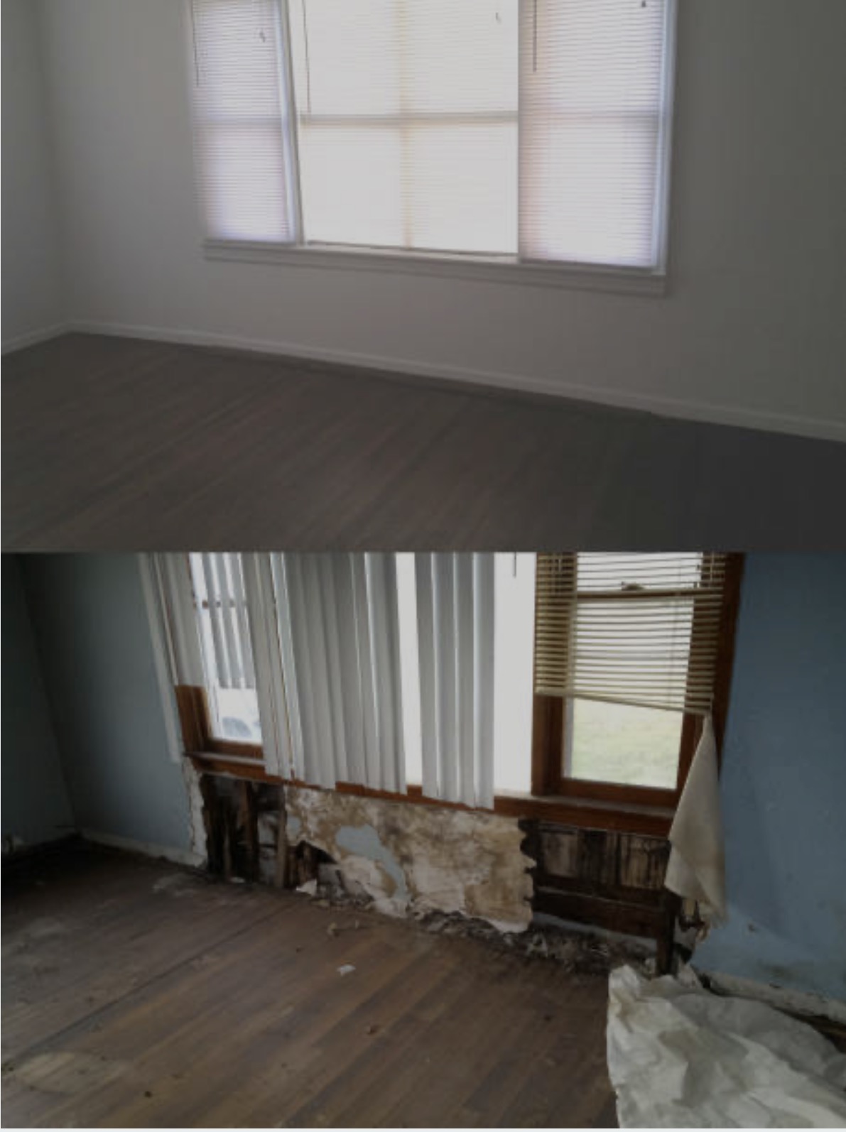 Water Damage Wall Repair — drywall project by Aesthetic Construction